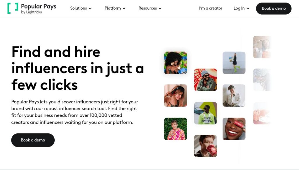 Find and hire influencers in just a few clicks | Popular Pays