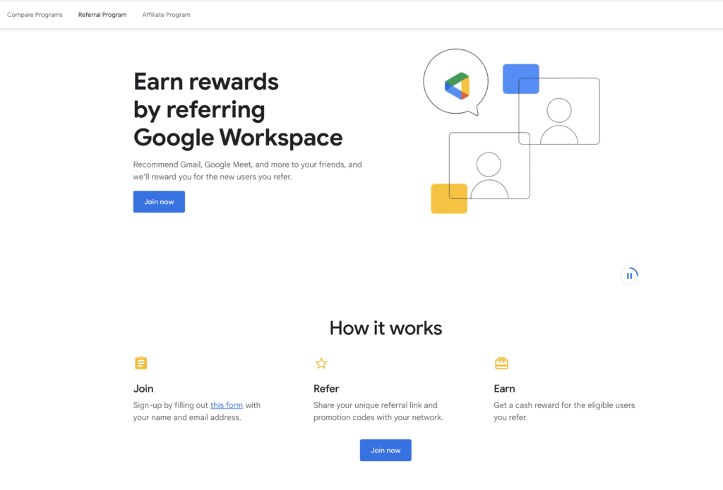 Google referral program