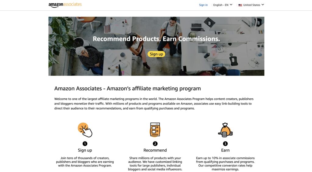 Amazon Associates | Best Gaming Affiliate Program