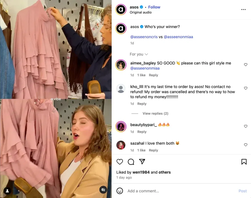 ASOS micro influencer campaigns