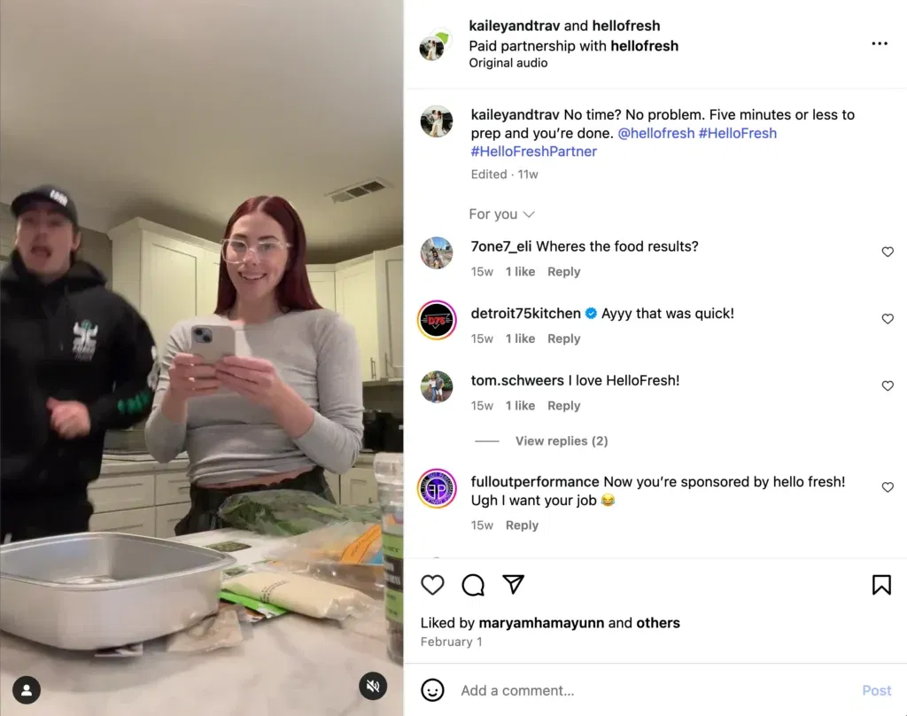 HelloFresh micro influencer campaigns