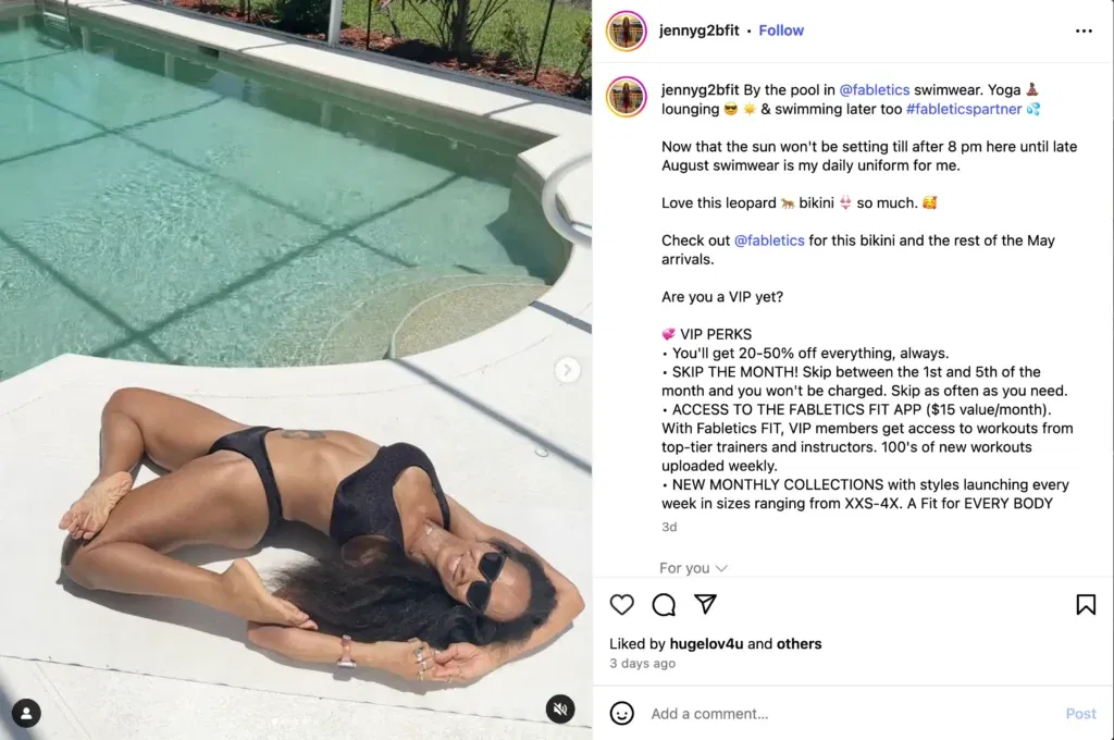 Fabletics micro influencer campaigns