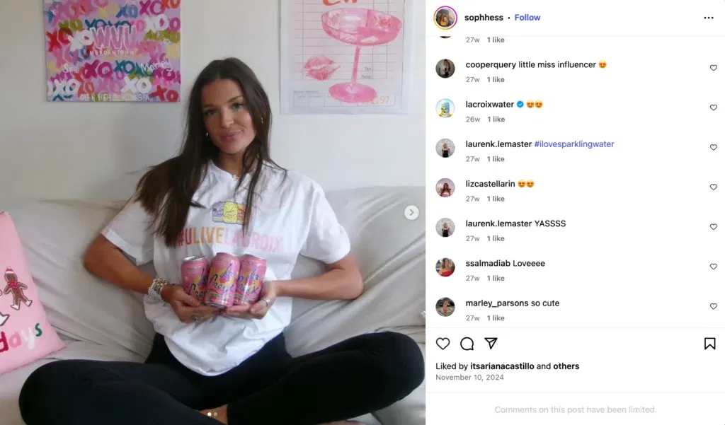La Croix micro influencer campaigns