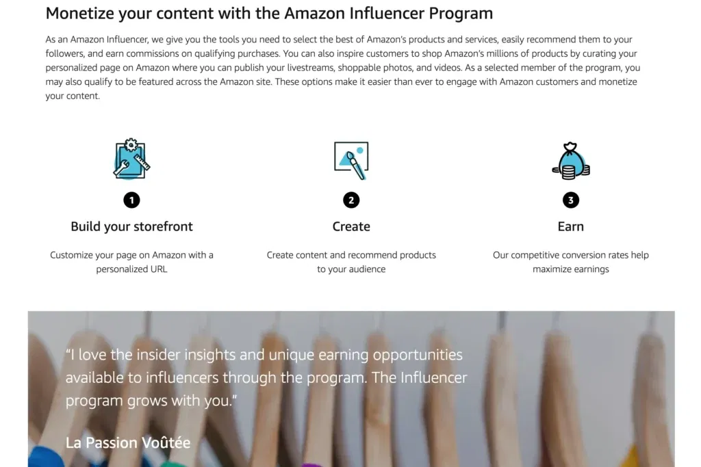 Amazon Influencer Program
