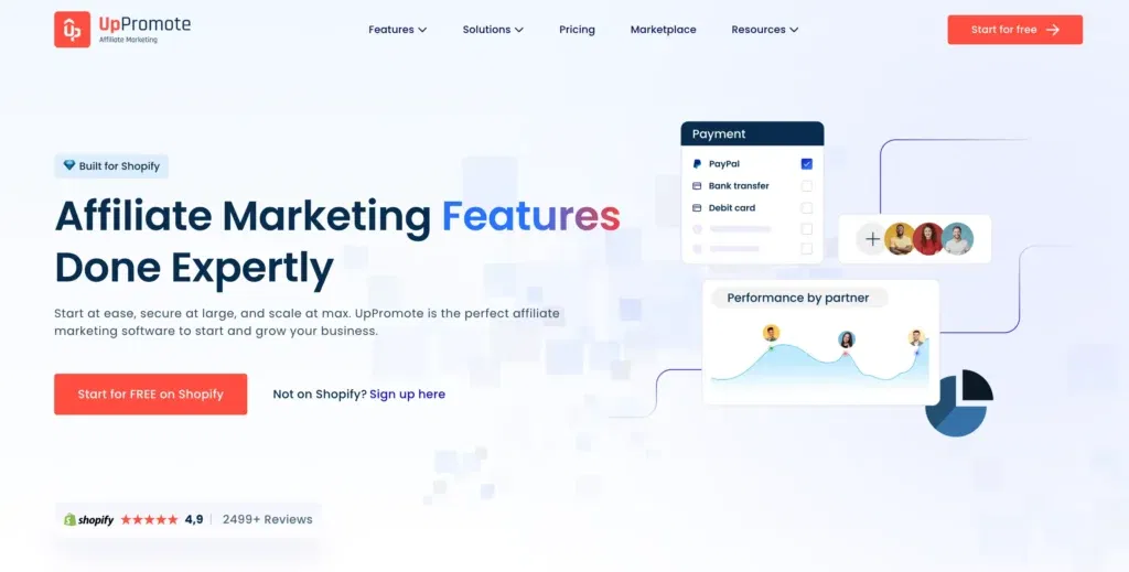 UpPromote - affiliate marketing for Shopify stores