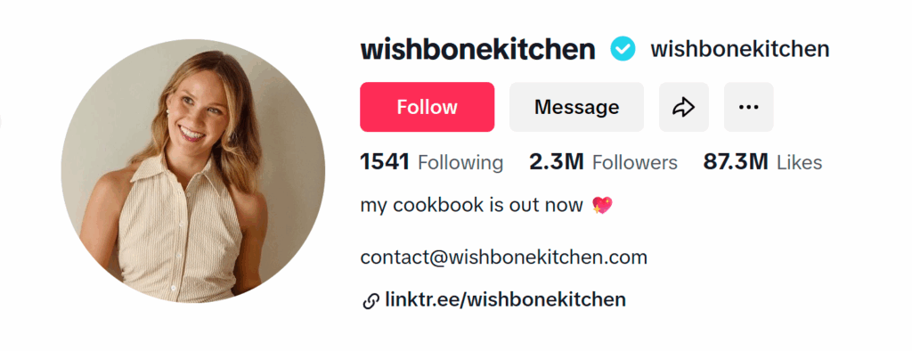 best tiktok food influencers wishbonekitchen