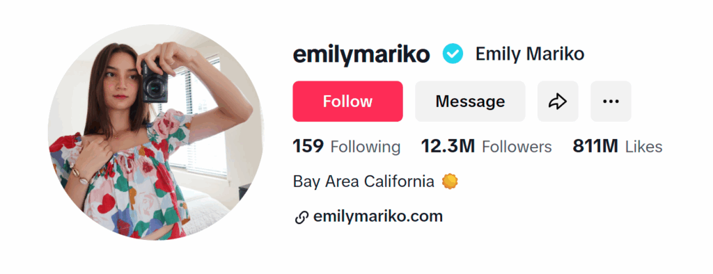 top TikTok food influencers emilymariko