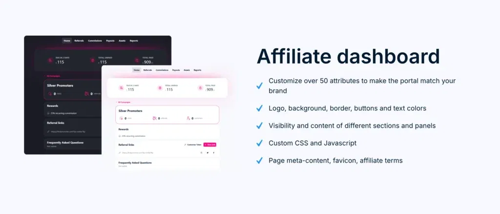 FirstPromoter affiliate dashboard