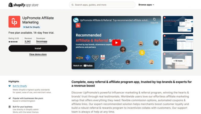 Best Affiliate App for Shopify: 5 Tools You Need in 2026 3 UpPromote
